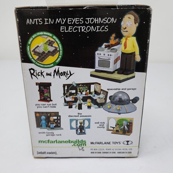 Rick Morty Ants In My Eyes Johnson 40pc Construction Set McFarlane Toys - Picture 4 of 7